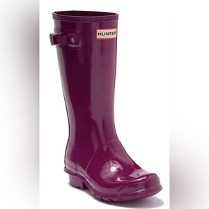 Hunter Violet Big Kids Original Gloss Rain Boot Size 6